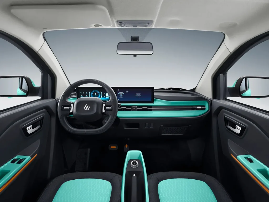 mini poini electric car inside
